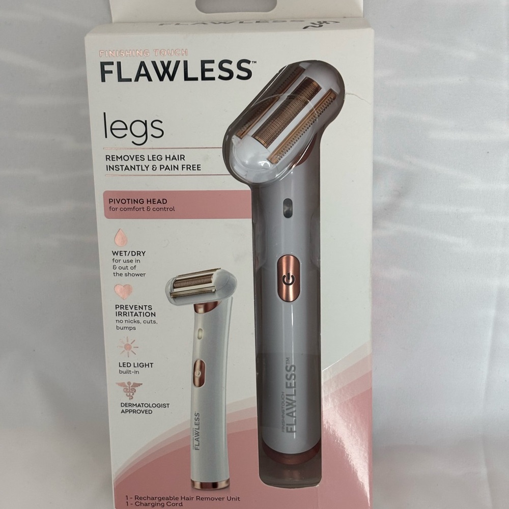 Flawless Legs Hair Remover - White and Rose Gold